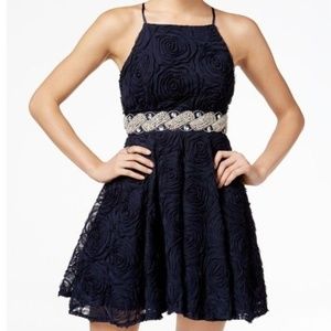 New Blue Short Homecoming Prom Dress